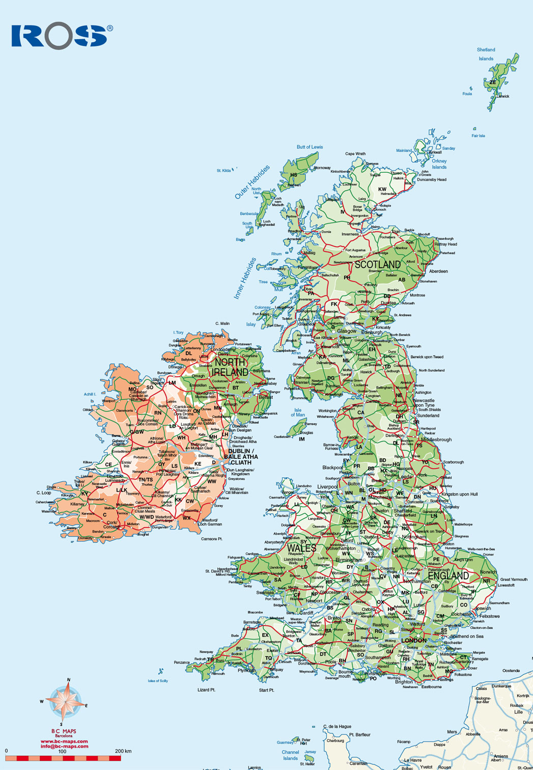 Road Map UK United Kingdom