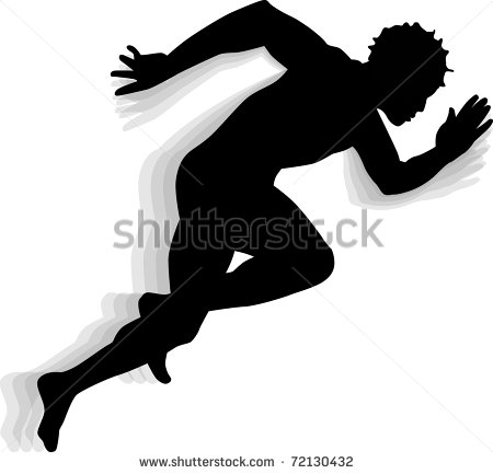 Runner Silhouette Vector Art