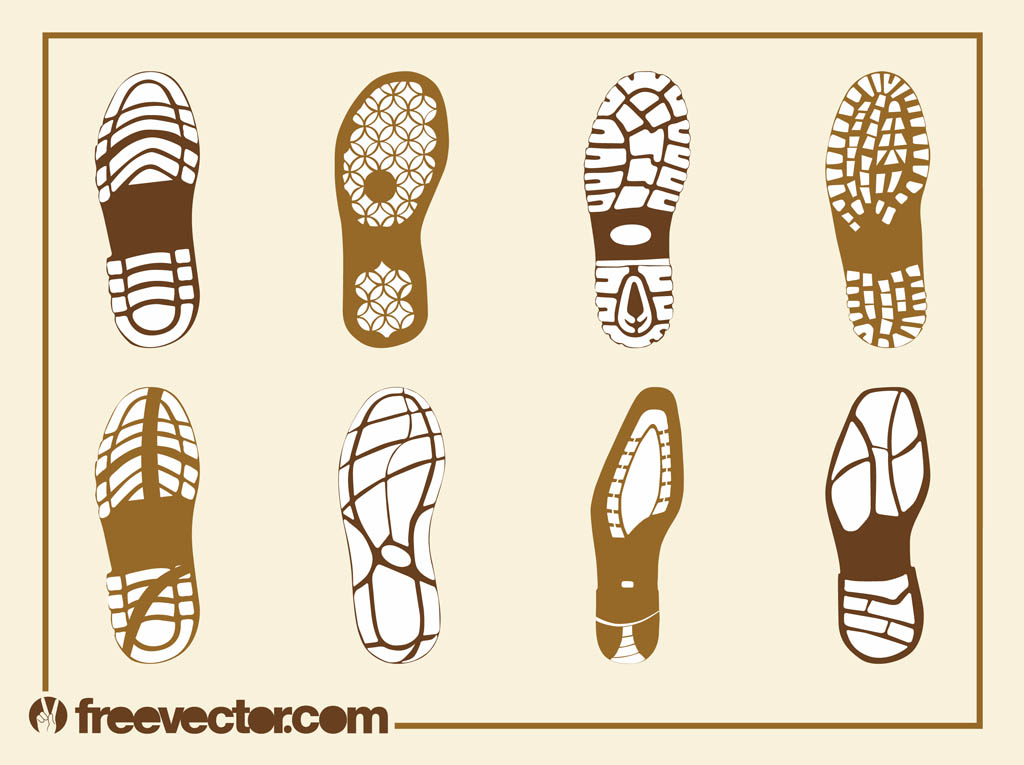 Running Shoe Sole Vector Art