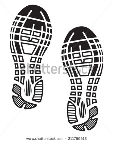 Running Shoe Sole Vector Art