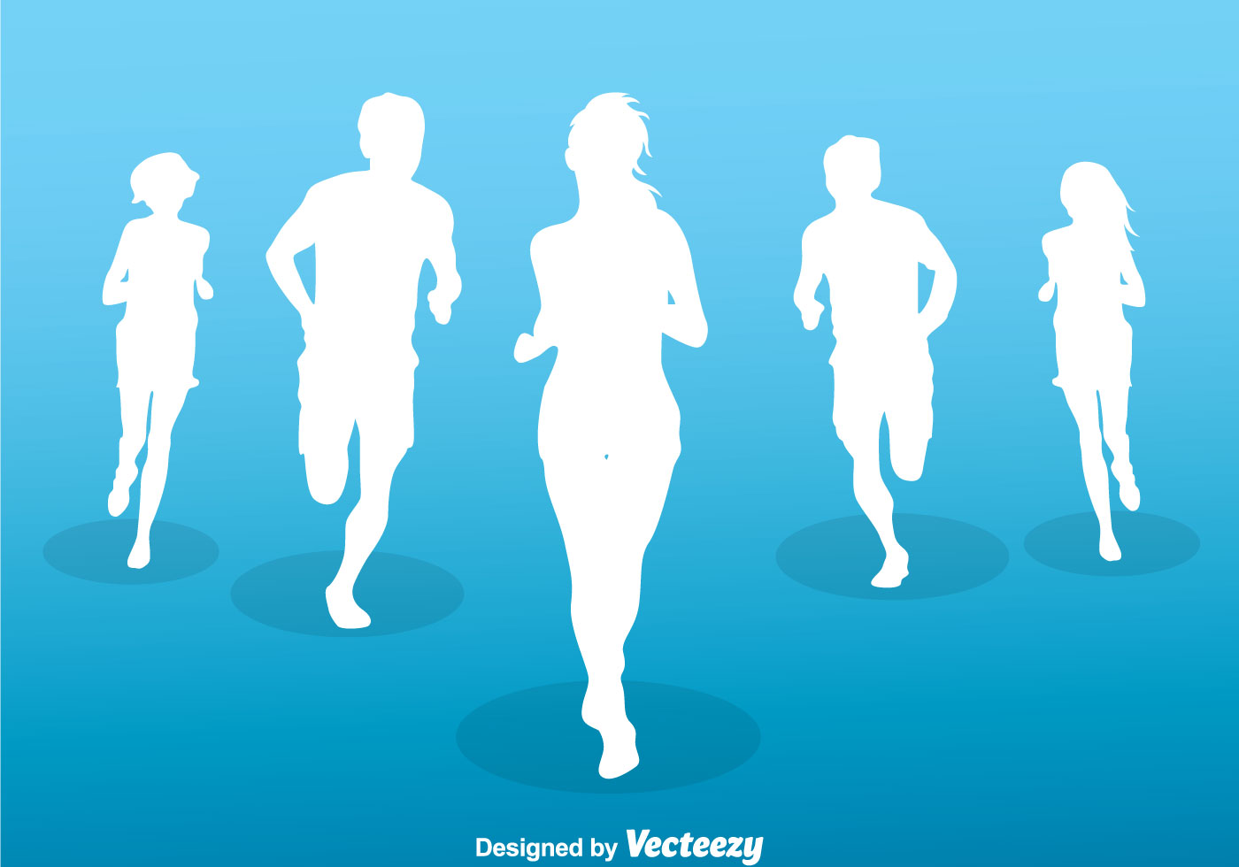 Running Silhouette Vector Free