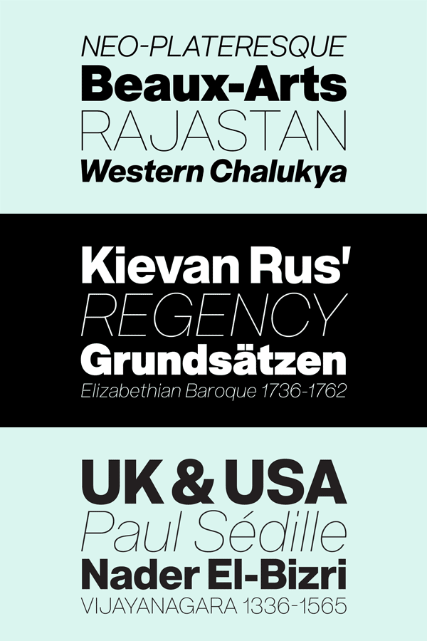 San Serif Font Family