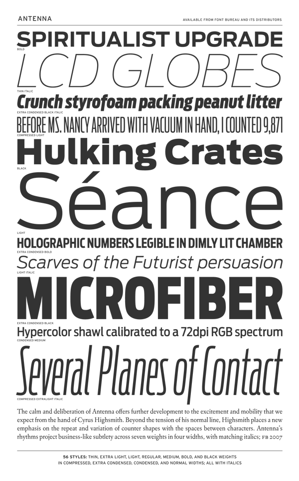 Sans Serif Type Font