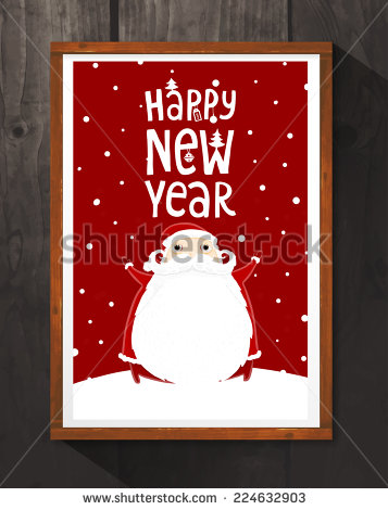 Santa Claus Christmas Card Template