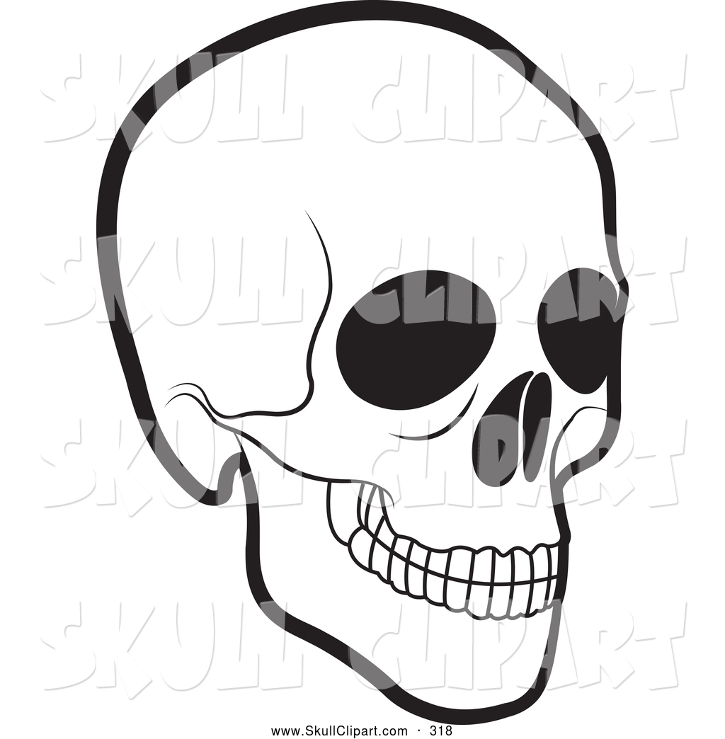 Scary Black and White Clip Art