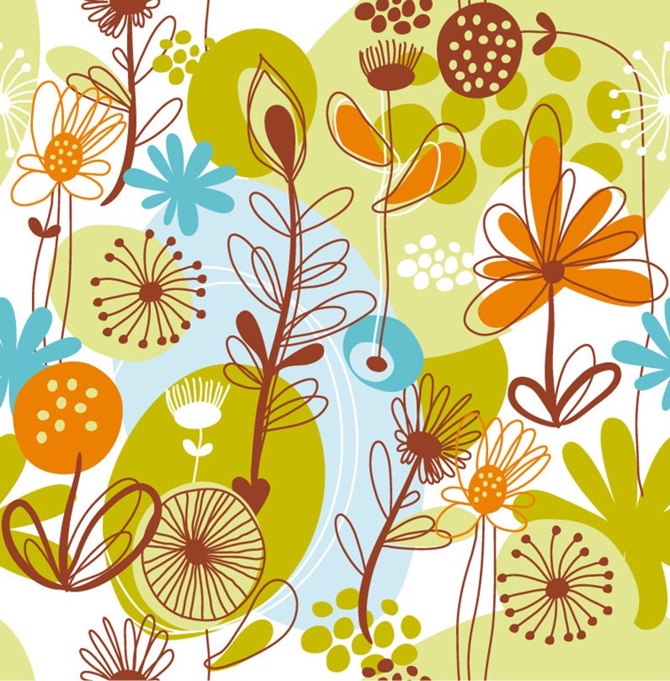 Seamless Floral Pattern Vector