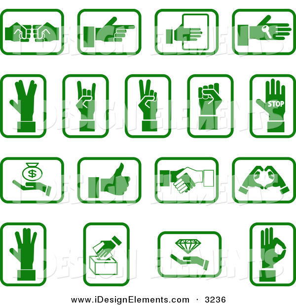 Sign Language Green