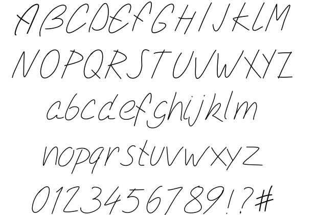 Simple Script Fonts Alphabet Simple Script Fonts Alphabet