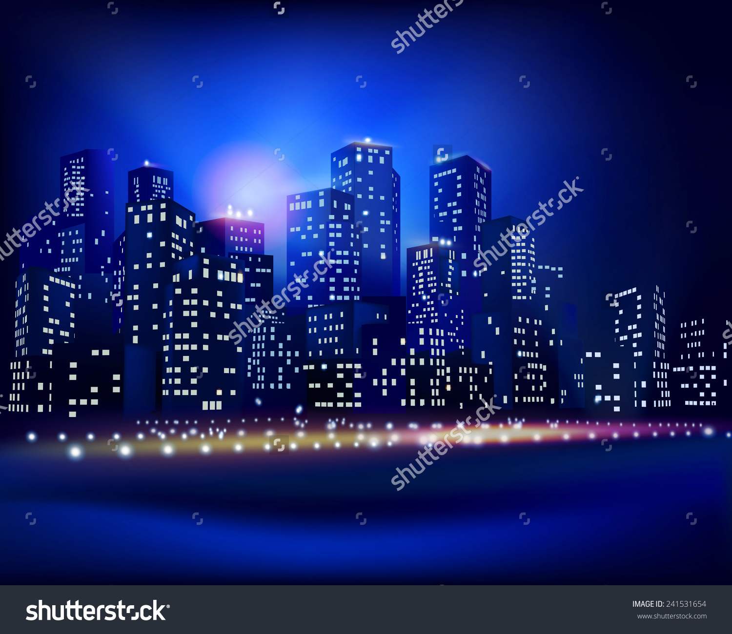 Skyline City Vector Illustration