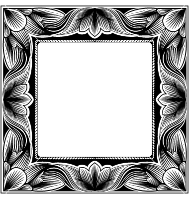 Square Vintage Frame Vector