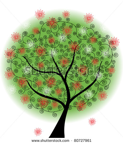 Summer Nature Tree Vector Summer Nature Tree Vector