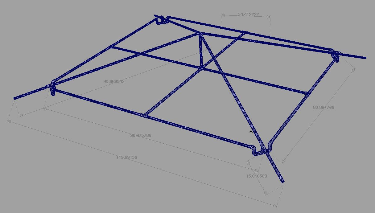 Tent Canopy Frame Plan PVC