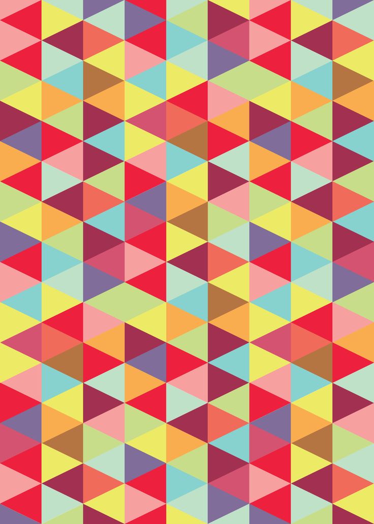 Triangle and Square Patterns Colorful