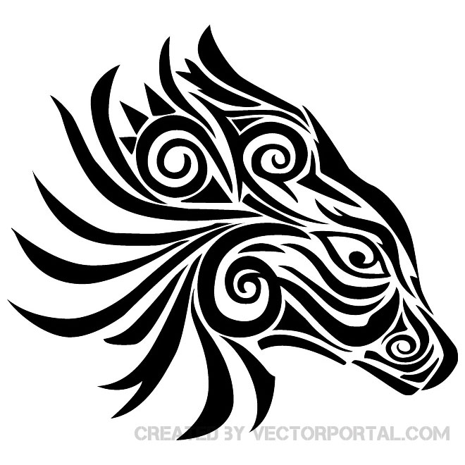 Tribal Animal Vector Art