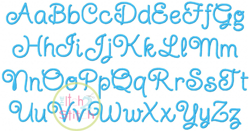 Twinkle Star Font Embroidery