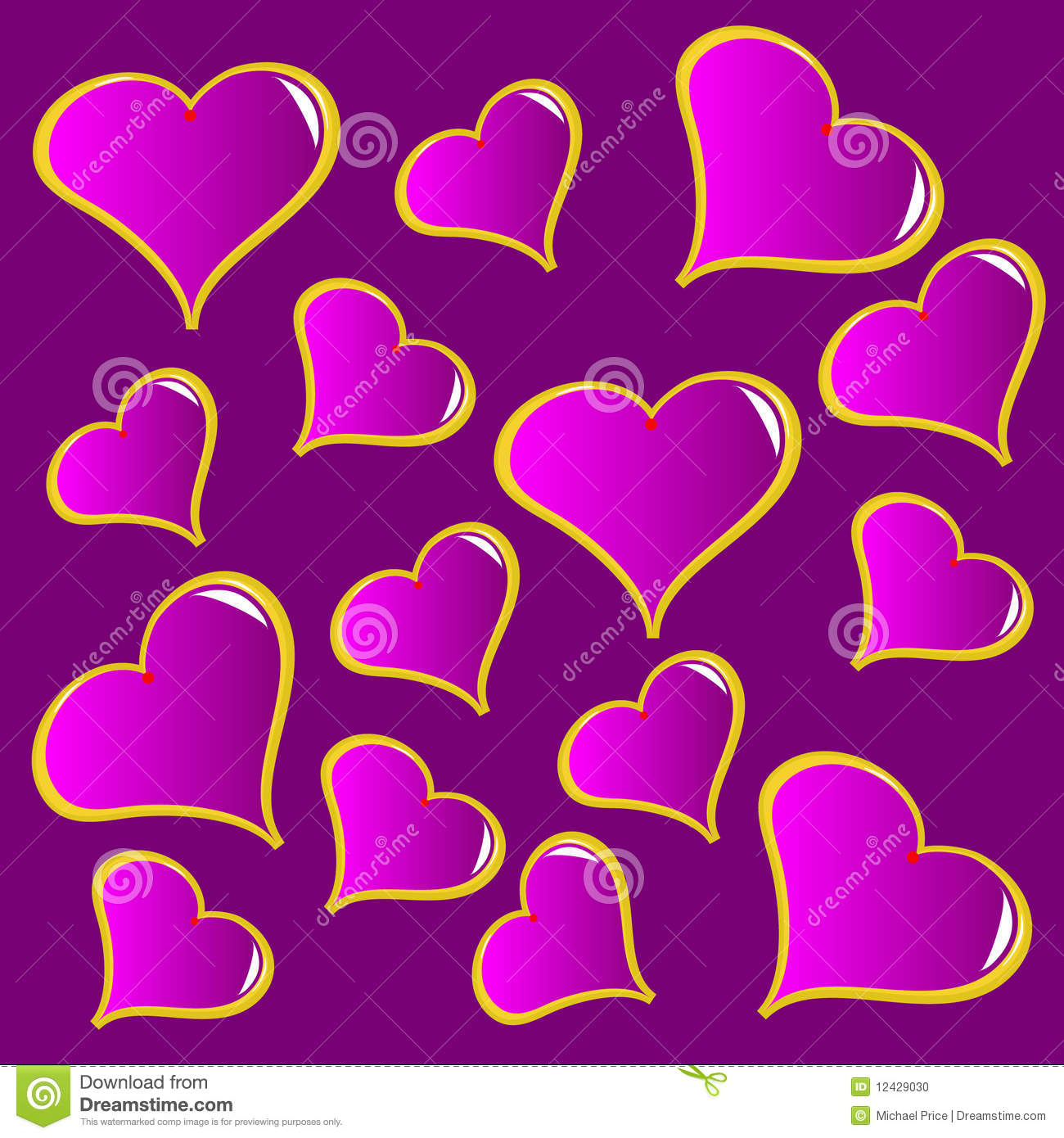 Valentine's Purple Abstracts