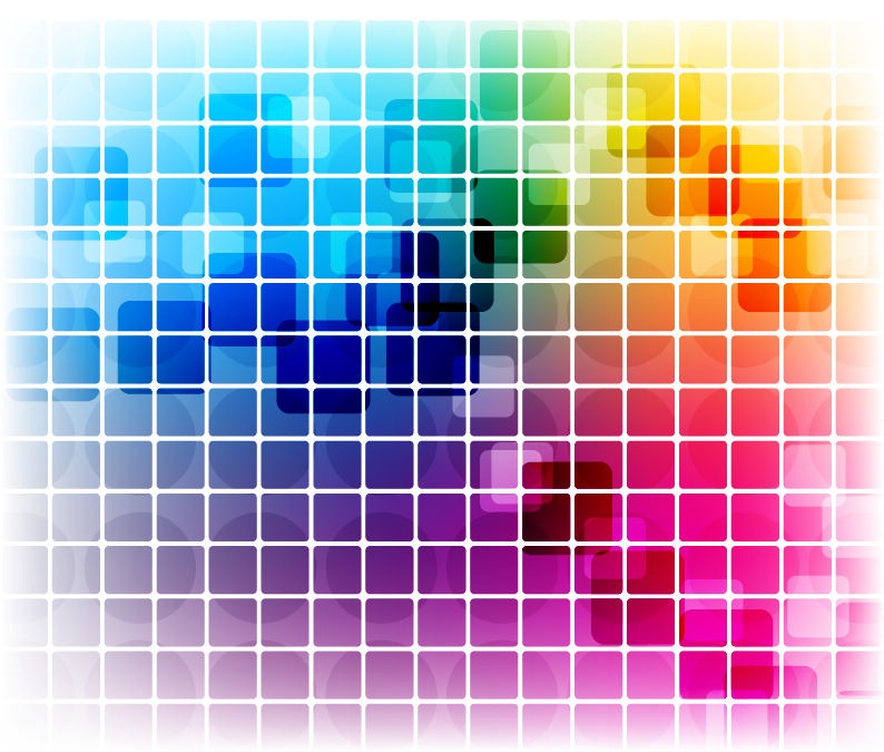 Vector Colorful Mosaic Pattern