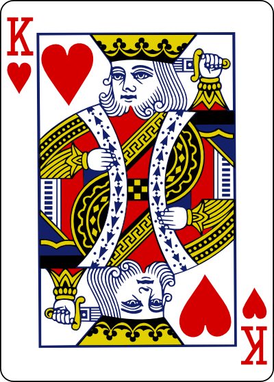 Vector Playing Cards King Hearts