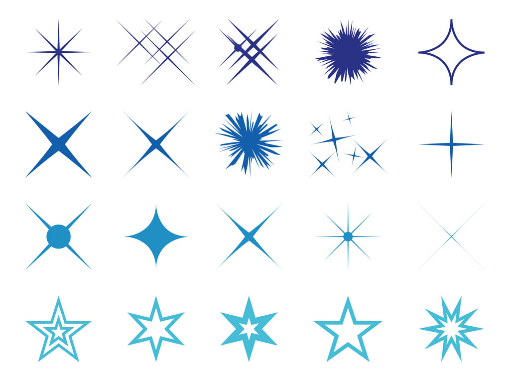 Vector Sparkle Star Clip Art