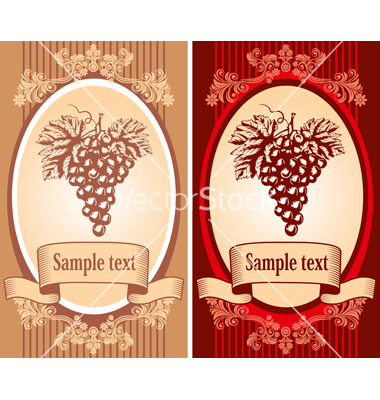 10 Wine Label Vector Images