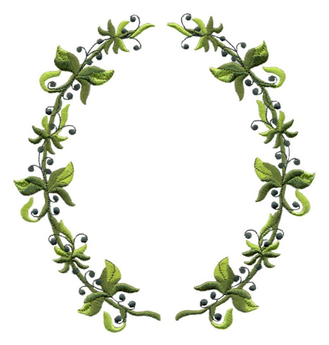 Vine Oval Border Designs