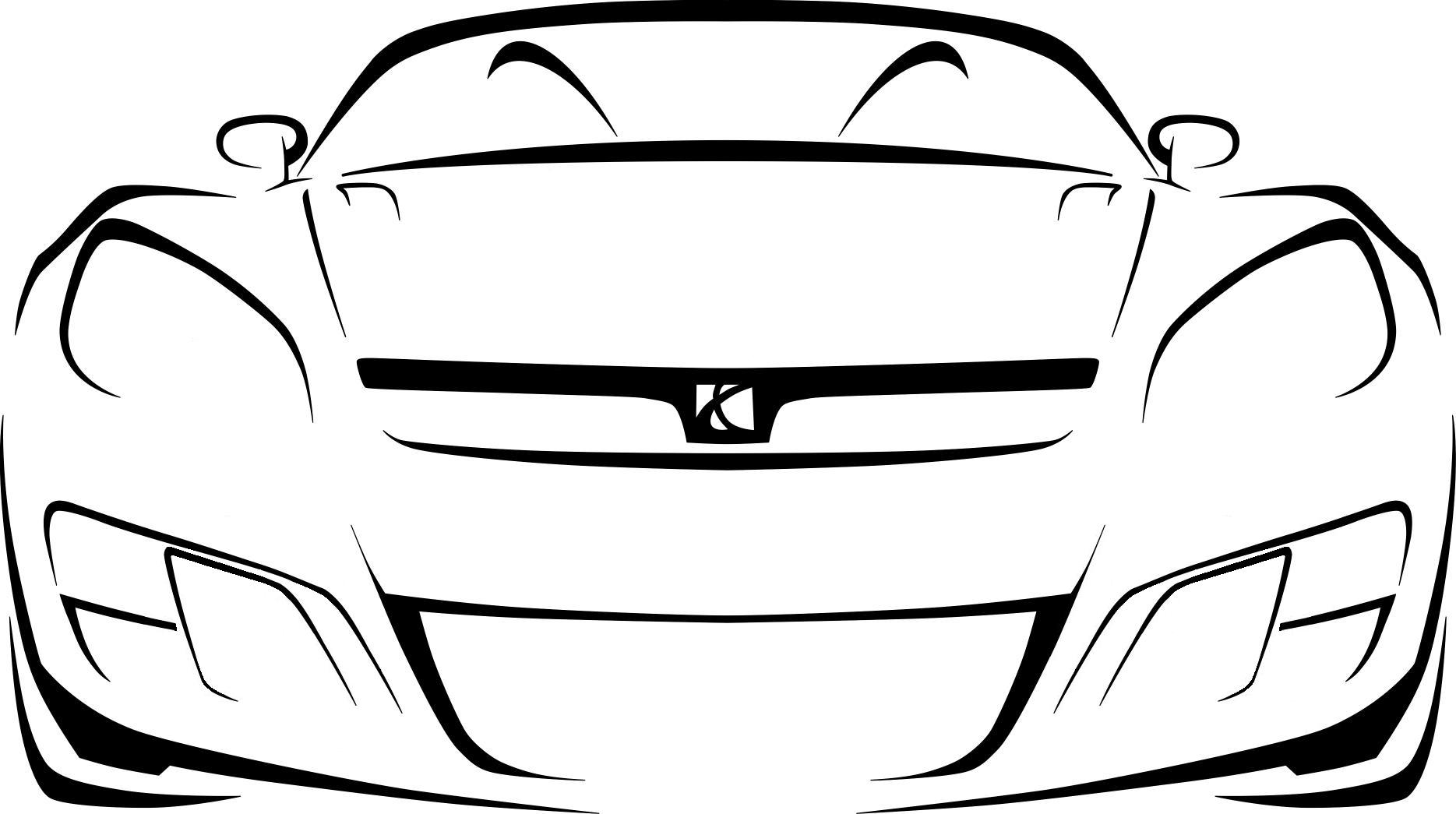 Vintage Car Outline Vintage Car Outline