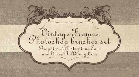 Vintage Frames Photoshop Brushes