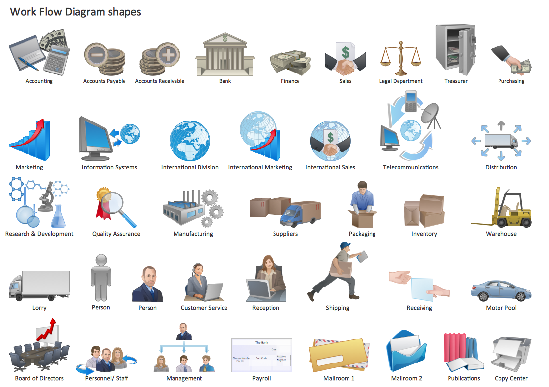 13 Visio Workflow Icons Images