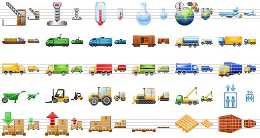 Warehouse Delivery Truck Icon