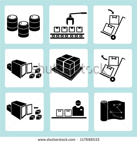 Warehouse Management Icon Warehouse Management Icon