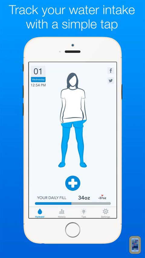 Water Tracker App iPhone