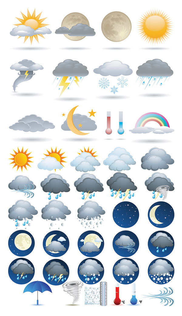 Weather Forecast Icons Rain