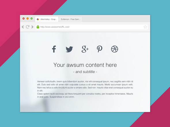 Web Browser Mockup Web Browser Mockup