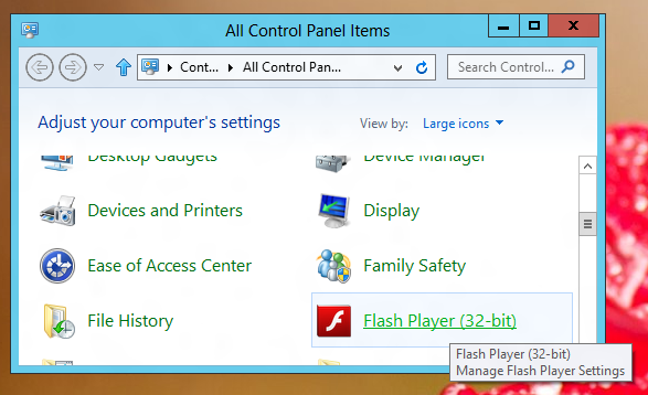 Windows 8 Control Panel Icon