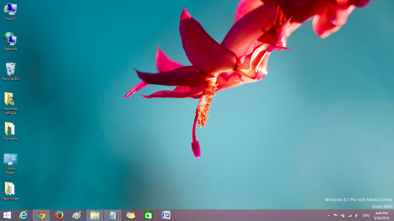 Windows 8 Flower