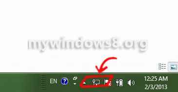 Windows 8 Internet Connection Icon