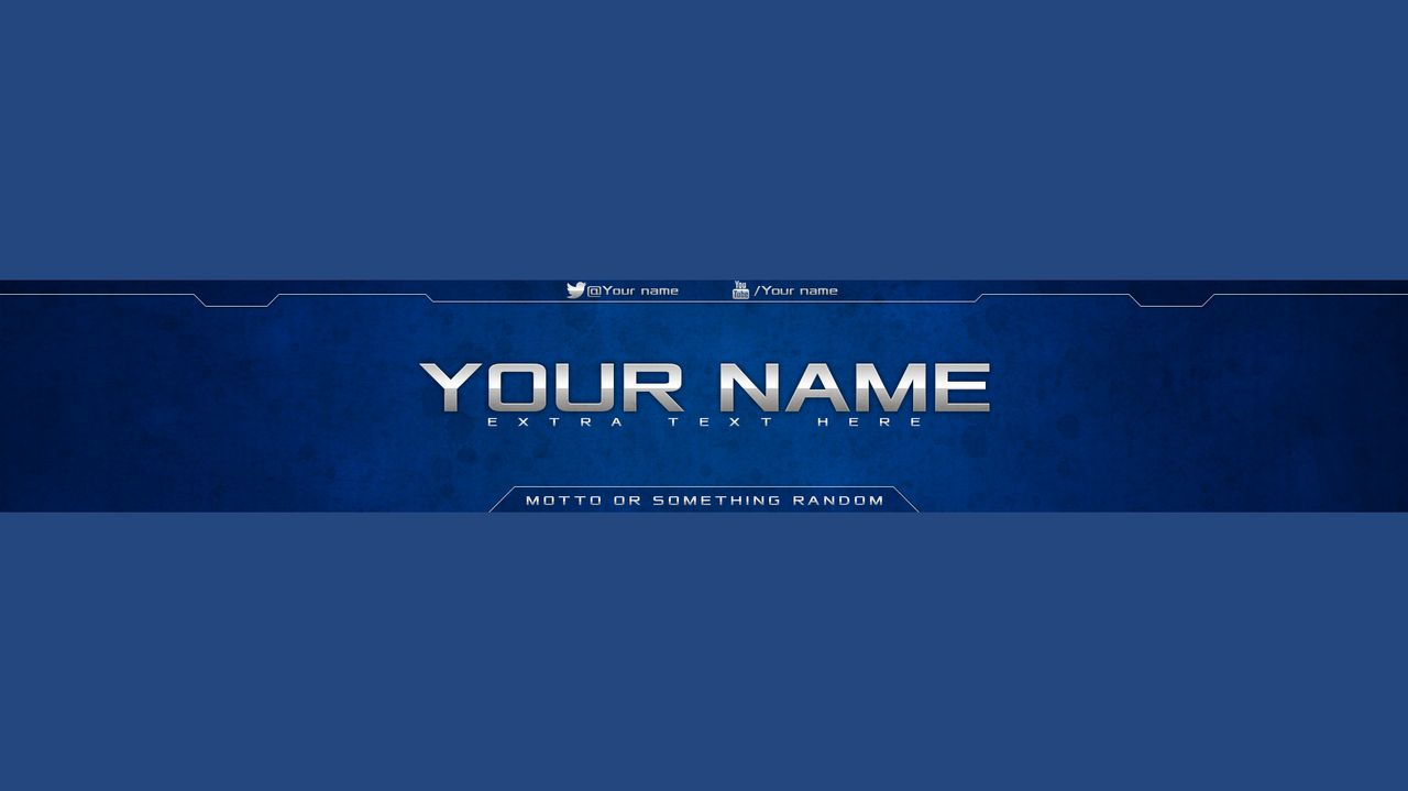 YouTube Banner Template PSD