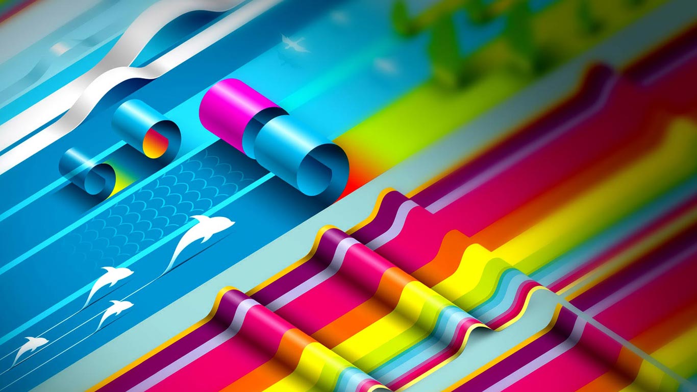 3D Colorful Graphic Design