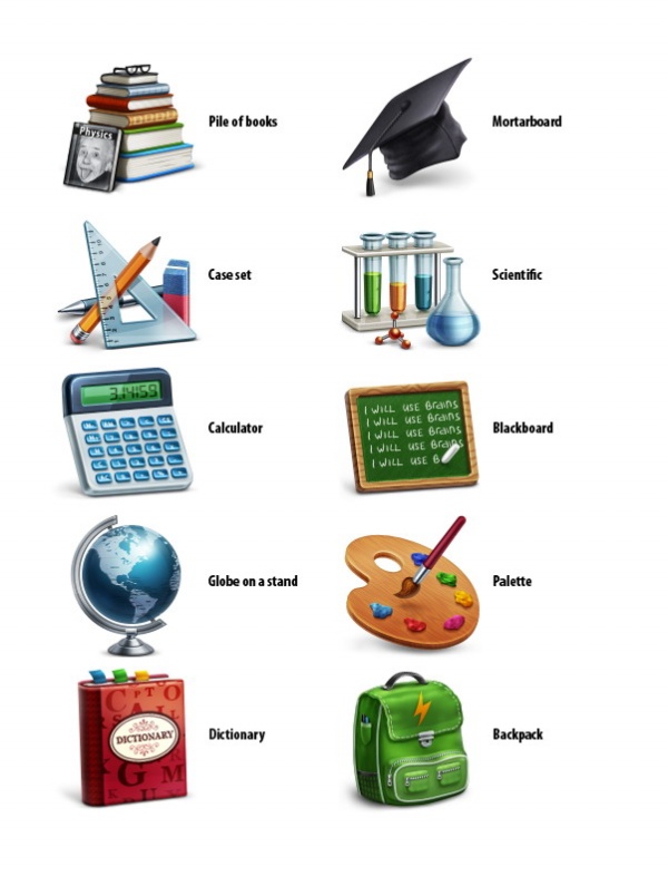 Academic Learning Icons