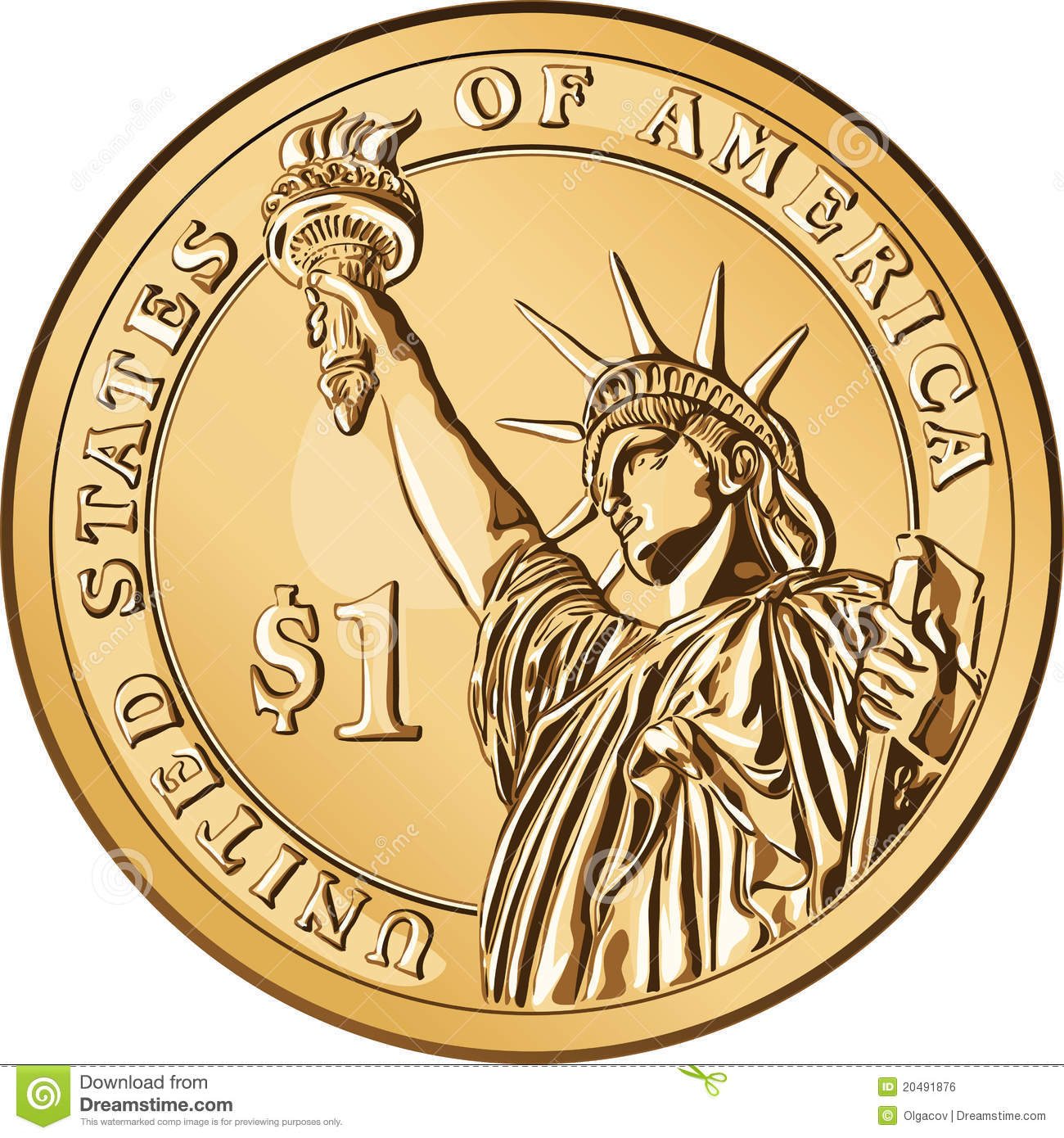 American One Dollar Gold Coin