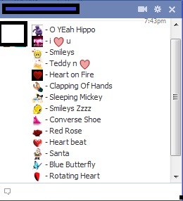 Animated Facebook Emoticons Codes