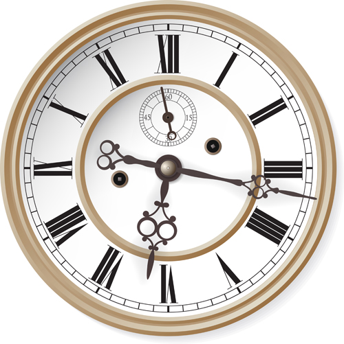 Antique Clock Vector