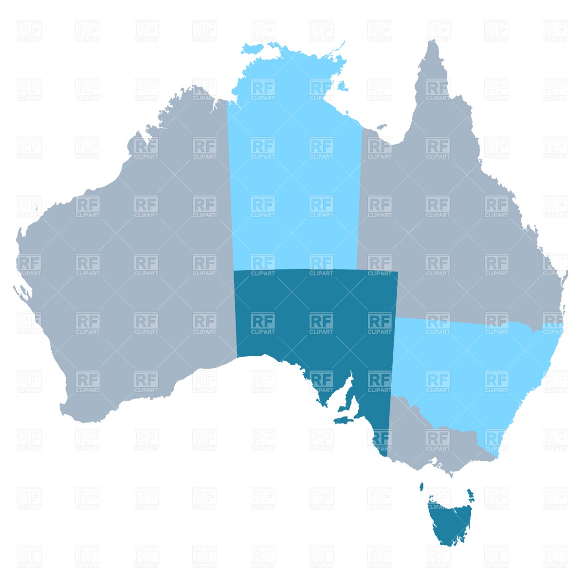 Australia Map Vector