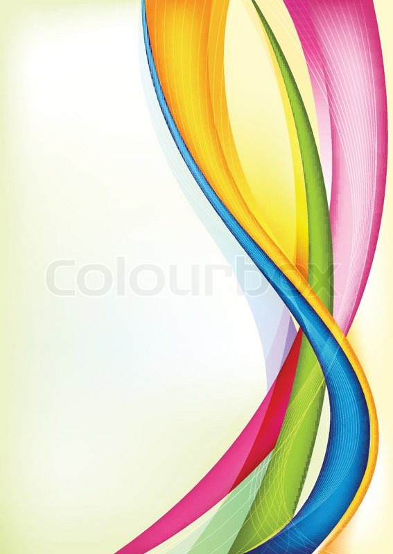Background Colorful Vector Swirl Line