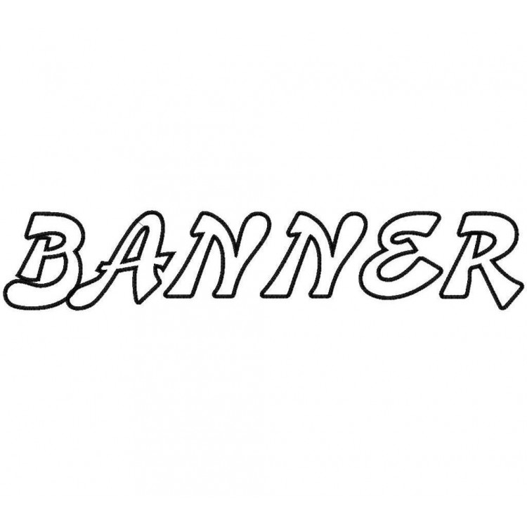 Banner Embroidery Applique Fonts Banner Embroidery Applique Fonts