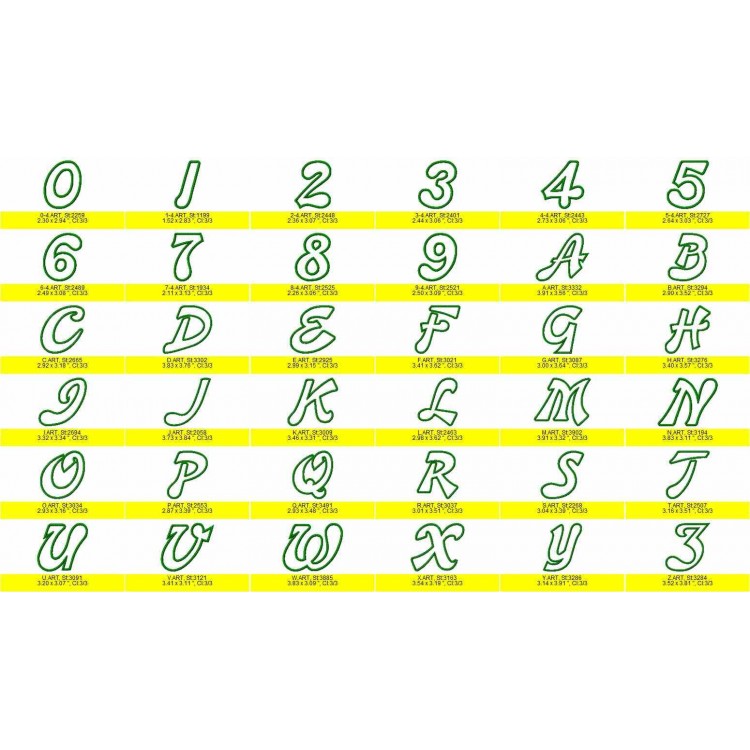 Banner Embroidery Applique Fonts Banner Embroidery Applique Fonts