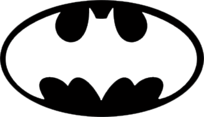 Batman Logo Black and White