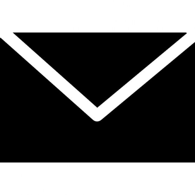 Black Email Envelope Icon