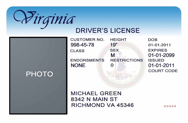 us driver license photoshop template