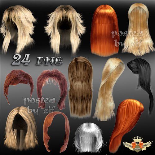 Blonde Hair Wig Clip Art